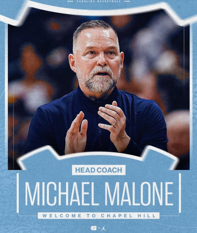 kaiyun-6年5000万！北卡大学男篮官宣：正式聘用迈克·马龙担任主教练